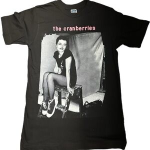The Cranberries Black Graphic band T-Shirt unisex black tee